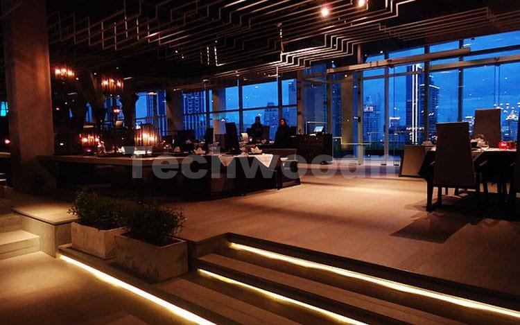 レストランのためのWPCデッキ