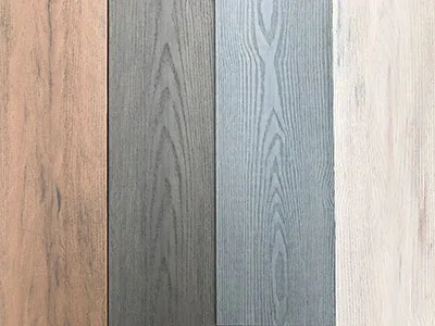 Textur-Design für Terrassendielen aus Verbundwerkstoff