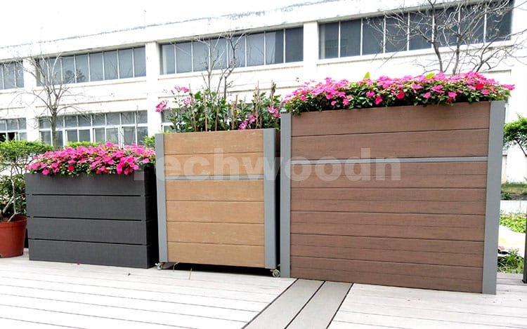 Planter boxes from composite boards