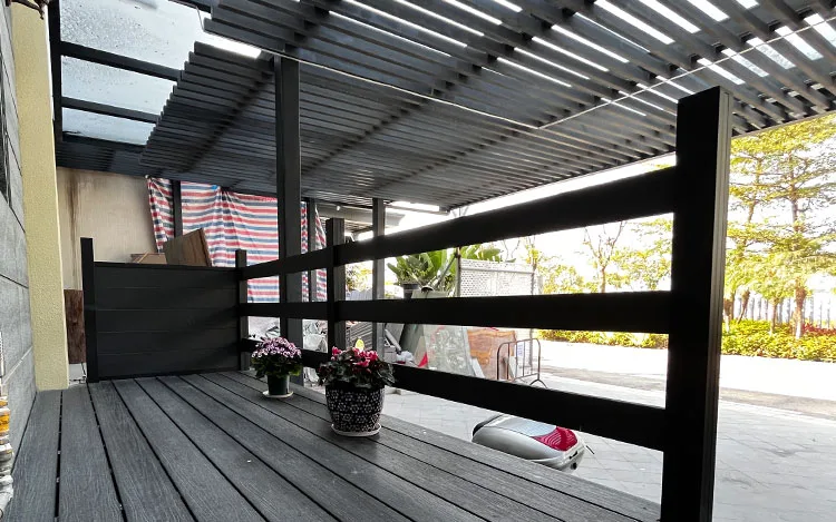 barandilla de balcón wpc