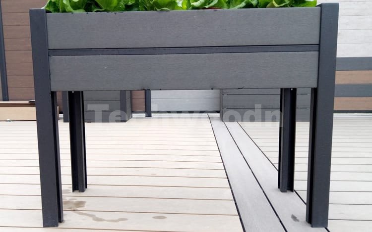 WPC elevated planters for garden beds