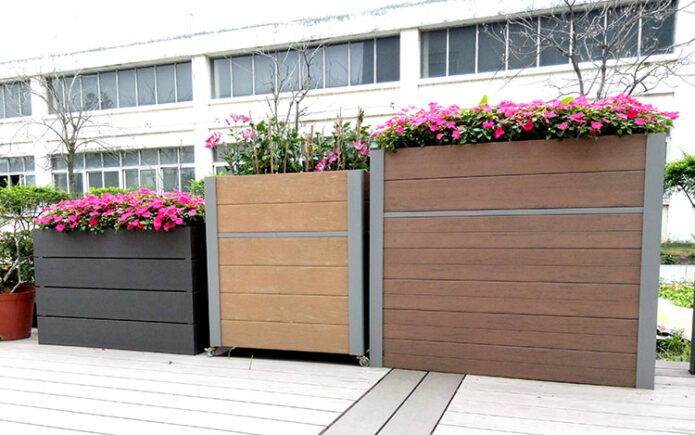Planter boxes from composite boards